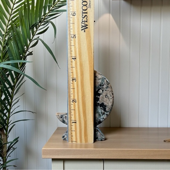 Polished Stone Crescent Moon Figurine – Stone Type Unknown - Picture 6 of 10